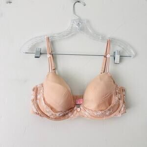 Victorias Secret Angels Ipex Nude Lace Bra Women’s Size 38D